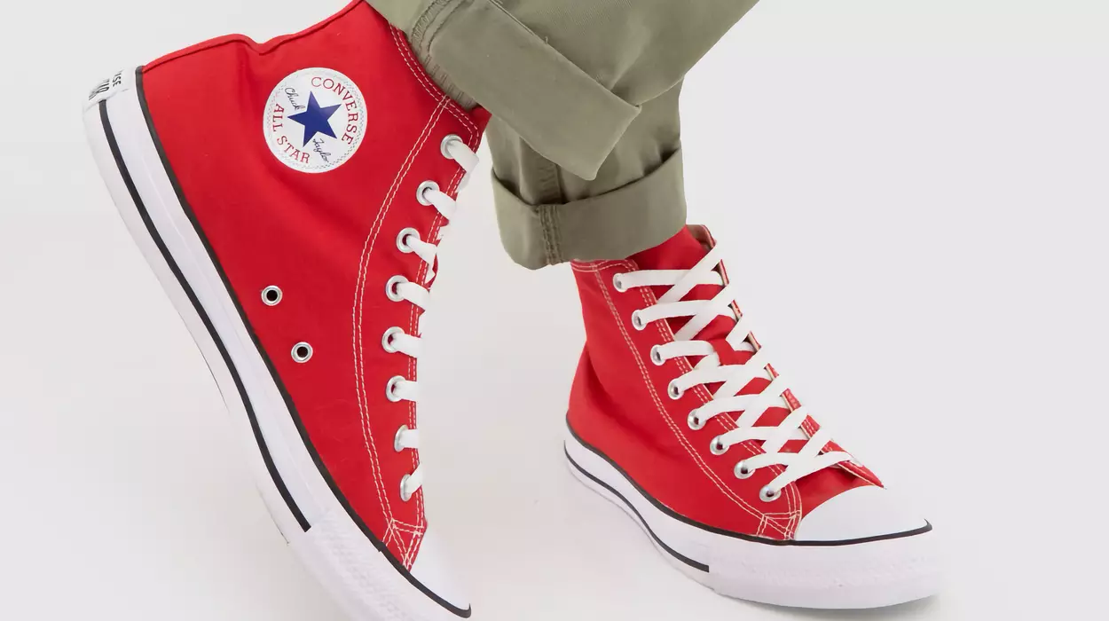 Converse All Star Hi rojas zapatillas unisex baratas