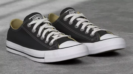 Zapatillas Converse All Star Ox Canvas negras baratas