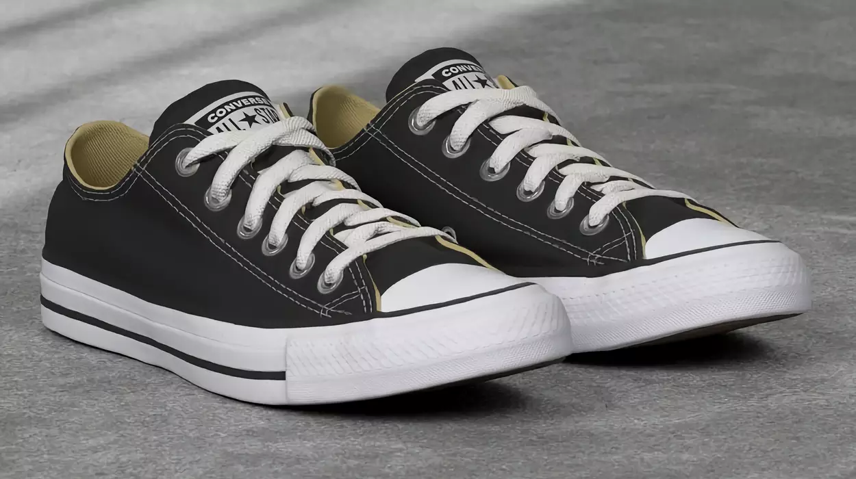 Zapatillas Converse All Star Ox Canvas negras baratas