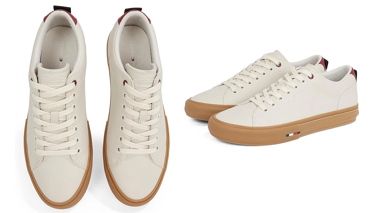 zapatillas de piel Tommy Hilfiger Street Patch para hombre baratas