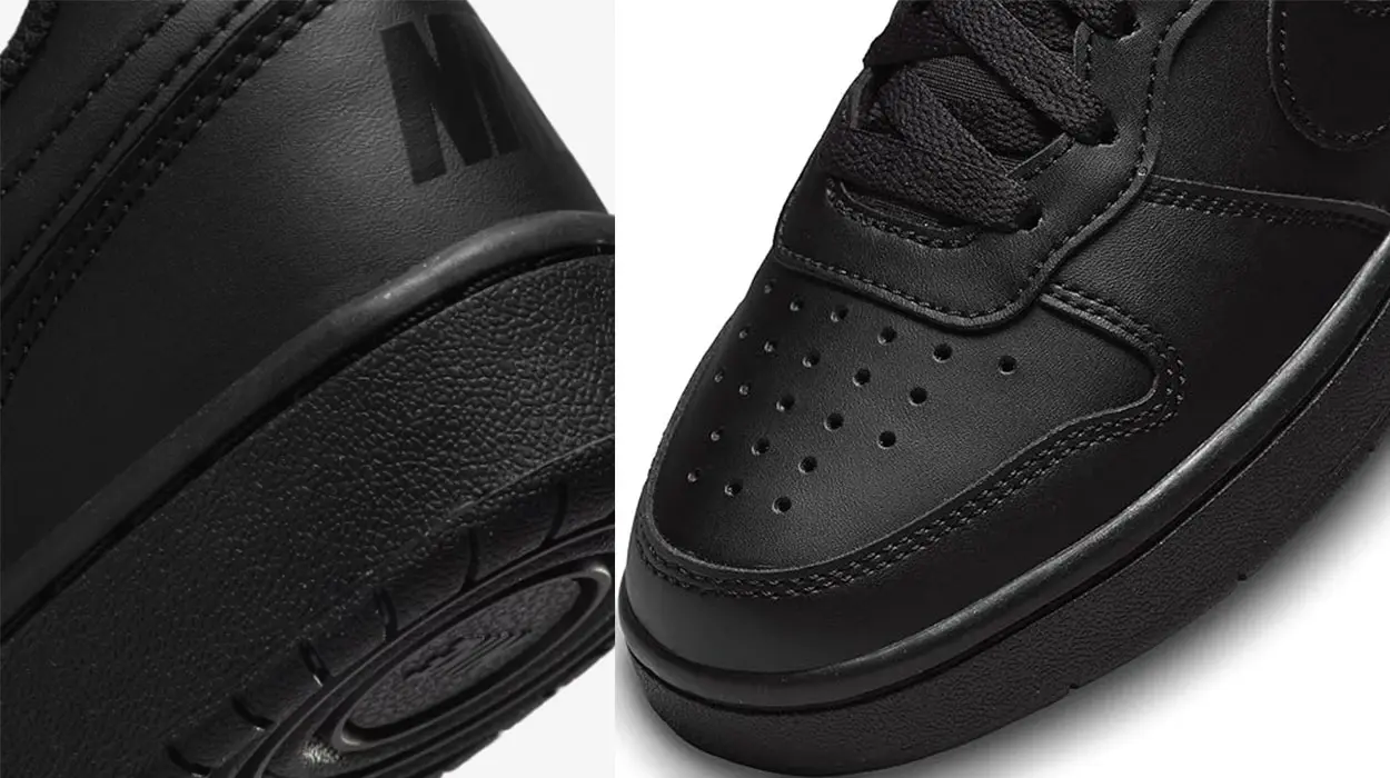 Zapatillas Nike Court Borough Low Recraft negras para niño baratas