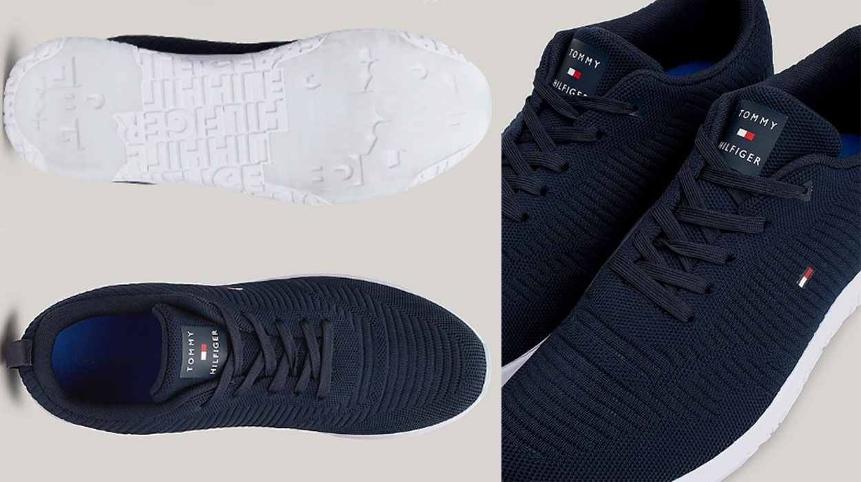 Zapatillas Tommy Hilfiger Signature de punto para hombre baratas