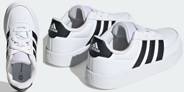 Zapatillas deportivas Adidas Breaknet Lifestyle Court Lace para niños baratas