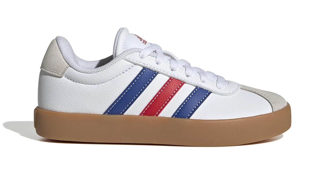 zapatillas infantiles Adidas VL Court 3.0 en color blanco