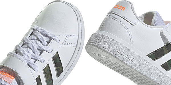 Zapatillas infantiles Adidas Grand Court Elastic Lace Top Strap baratas