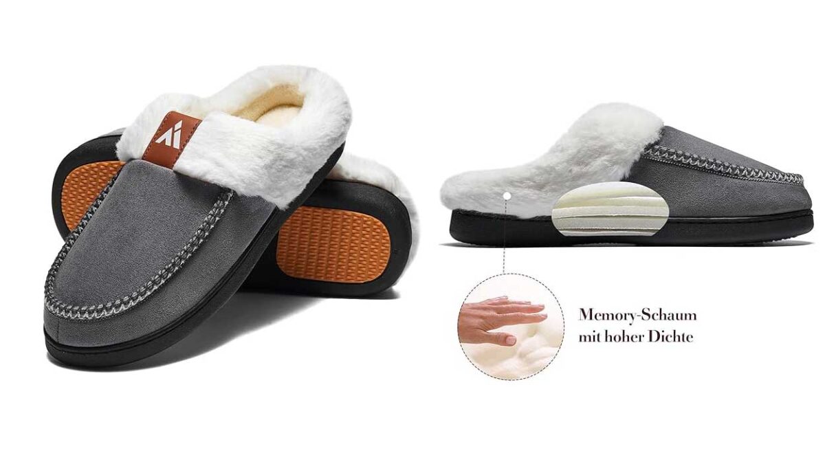 Zapatillas de casa Mishansha mullidas y calentitas