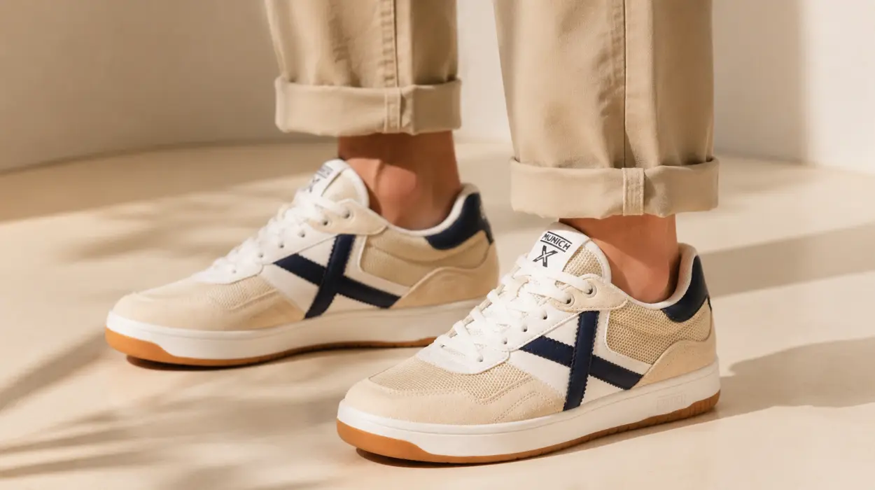 Zapatillas deportivas para hombre Munich Stilo 08 en beige