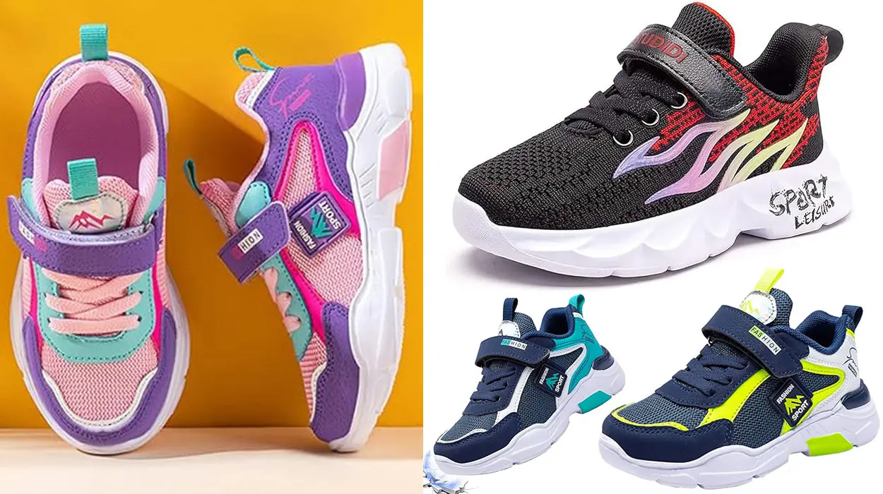 Zapatillas deportivas fashion con velcro de tipo Geox para niños baratas