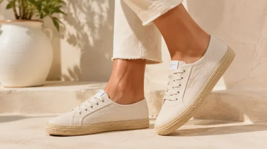 Zapatillas de cuero Pepe Jeans London Brady Jute W para mujer