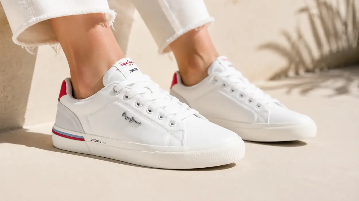 Zapatillas Pepe Jeans Kenton Shade W para mujer con diseño vulcanizado de corte bajo