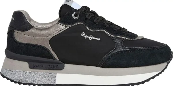 Chollo Zapatillas Pepe Jeans Rusper Glam de piel para mujer