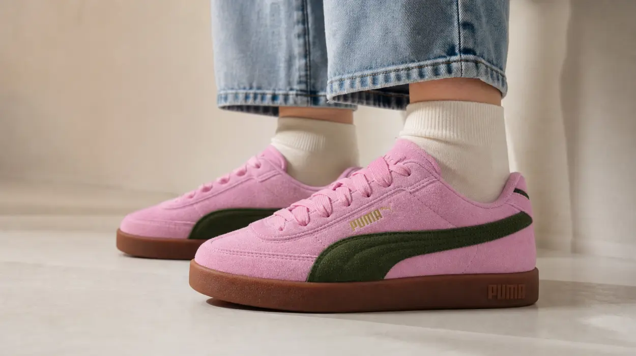 Zapatillas Puma Club II Era unisex de ante rosa
