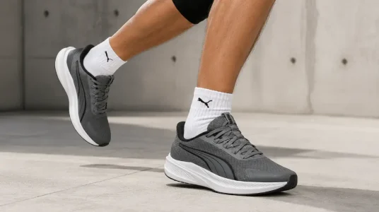 Zapatillas de running PUMA Dasher Lite SLIPTECH™ unisex en gris oscuro