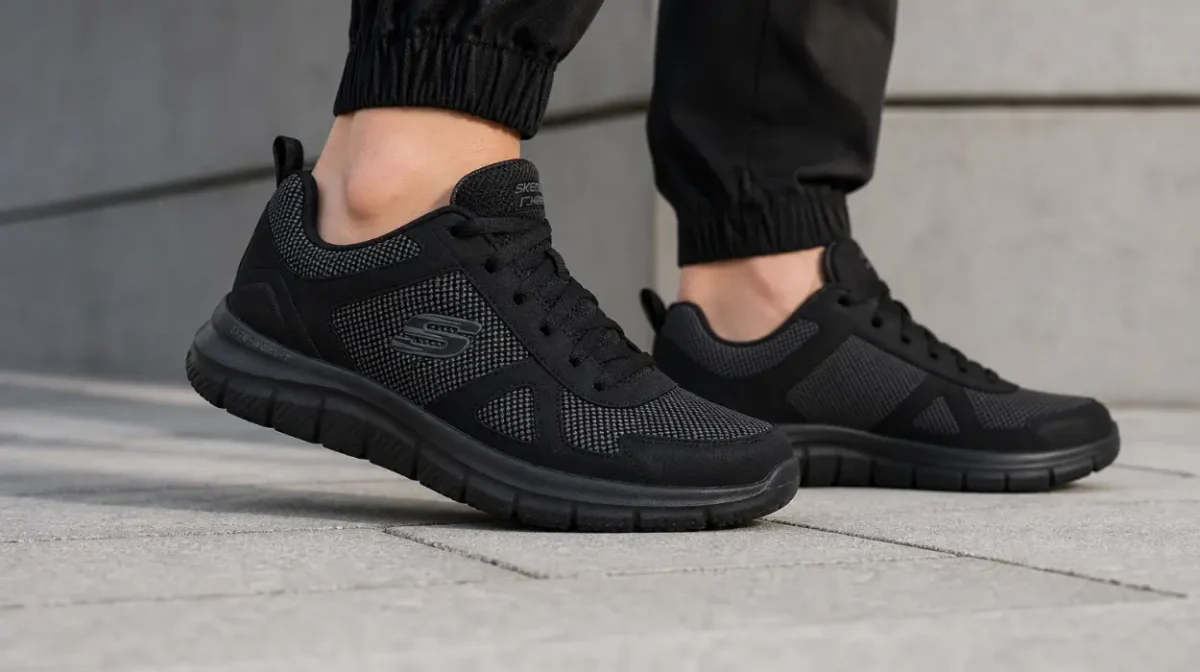 Zapatillas Skechers Track Bucolo en negro para hombre