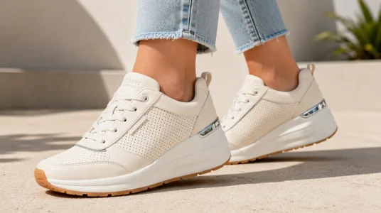 Zapatillas Skechers Billion Subtle Spots en color beige para mujer