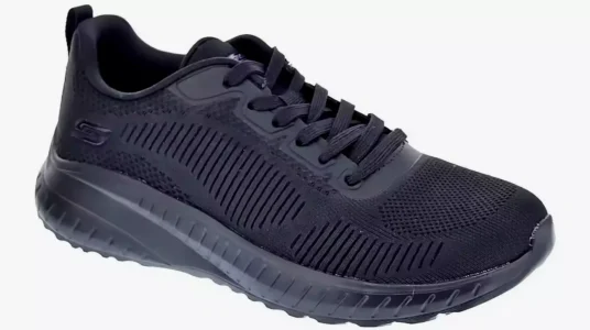 Skechers Bobs Squad negras para mujer baratas