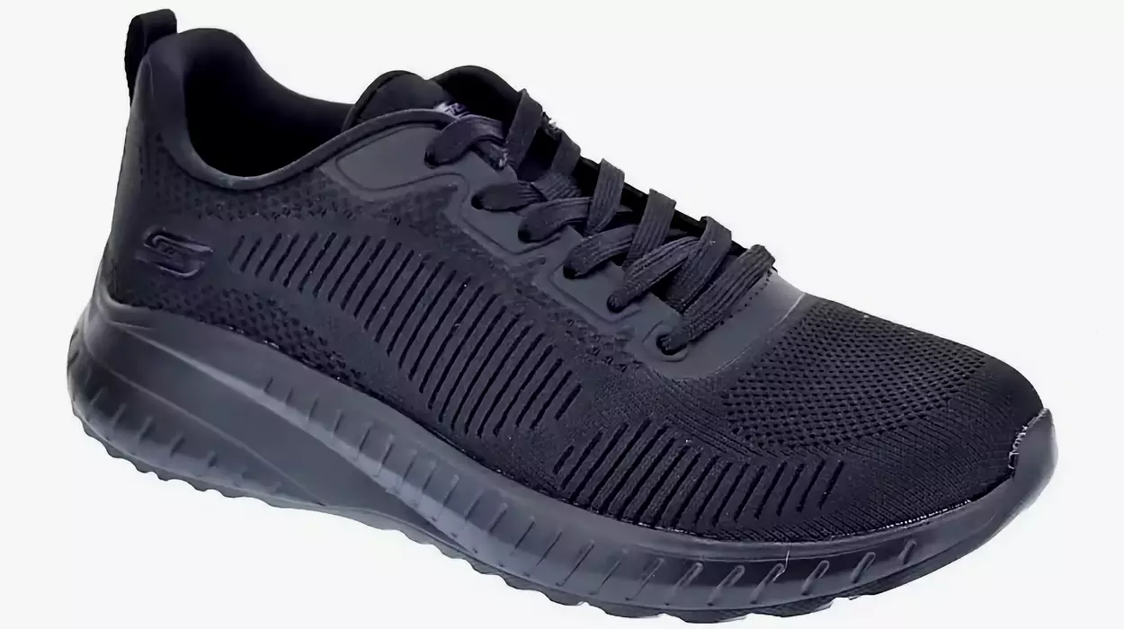 Skechers Bobs Squad negras para mujer baratas