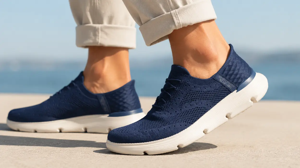 Zapatillas Skechers Garza Palma para hombre en color navy