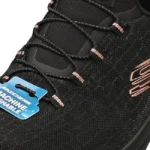 Chollo zapatillas skechers slip-ins summits classy night black rose