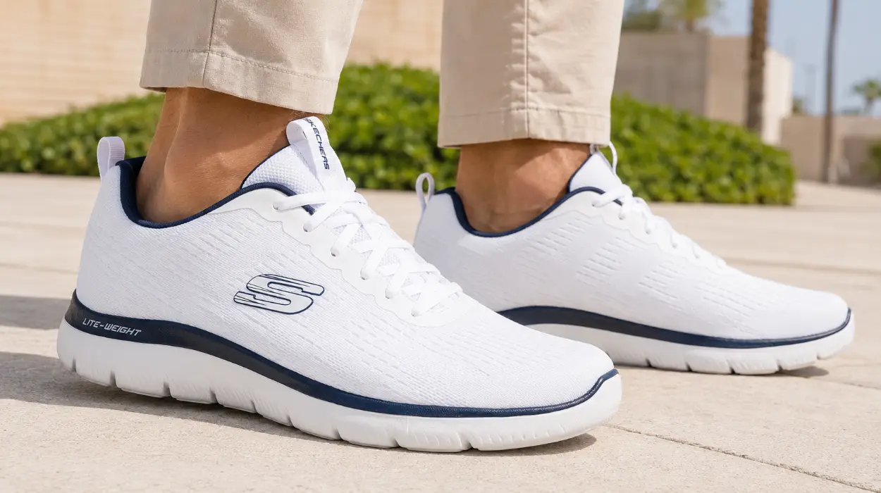 Zapatillas Skechers Summits Torre para hombre en blanco