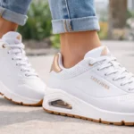 zapatillas Skechers Uno Golden Air blancas para mujer