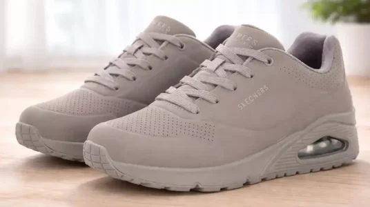 Zapatillas Skechers Uno Stand On Air gris oscuro para mujer