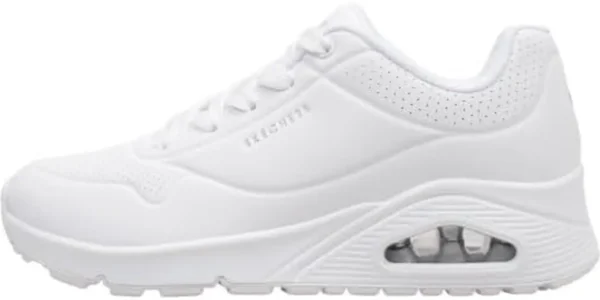 Chollo zapatillas skechers uno stand on air white durabuck para mujer