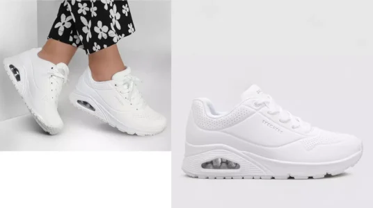 Zapatillas Skechers Uno Stand On Air blancas para mujer