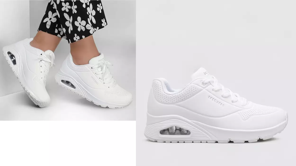 Zapatillas Skechers Uno Stand On Air blancas para mujer