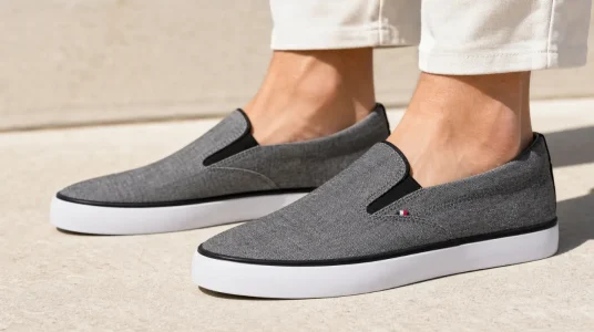 Zapatillas slip-on negras Tommy Hilfiger Harlem Core II