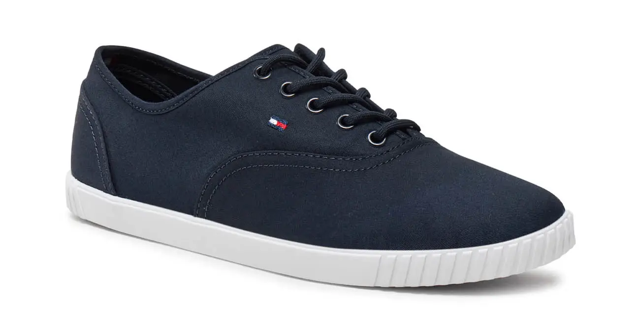 Zapatillas Tommy Hilfiger Canvas Lace Up Sneaker para mujer