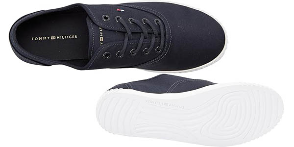 Zapatillas Tommy Hilfiger Canvas Lace Up Sneaker para mujer