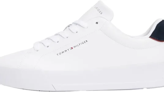 Zapatillas Tommy Hilfiger Court Sneaker para mujer en piel blanca