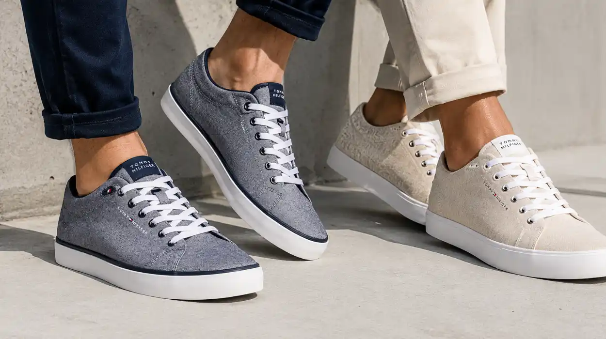 Zapatillas de lino Tommy Hilfiger Harlem Co1re II Chambray para hombre