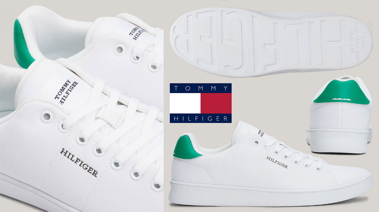 Zapatillas Tommy Hilfiger de piqué con suela Cupsole para hombre baratas