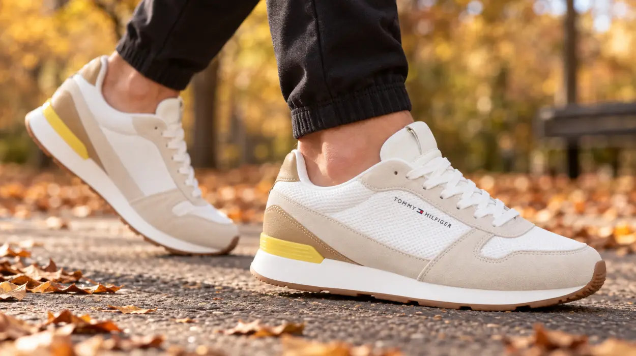 Zapatillas Tommy Hilfiger Runner para hombre con mesh y suela ligera de EVA