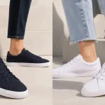 Zapatillas Tommy Hilfiger TH Low Profile Vulc Canvas para mujer, color azul