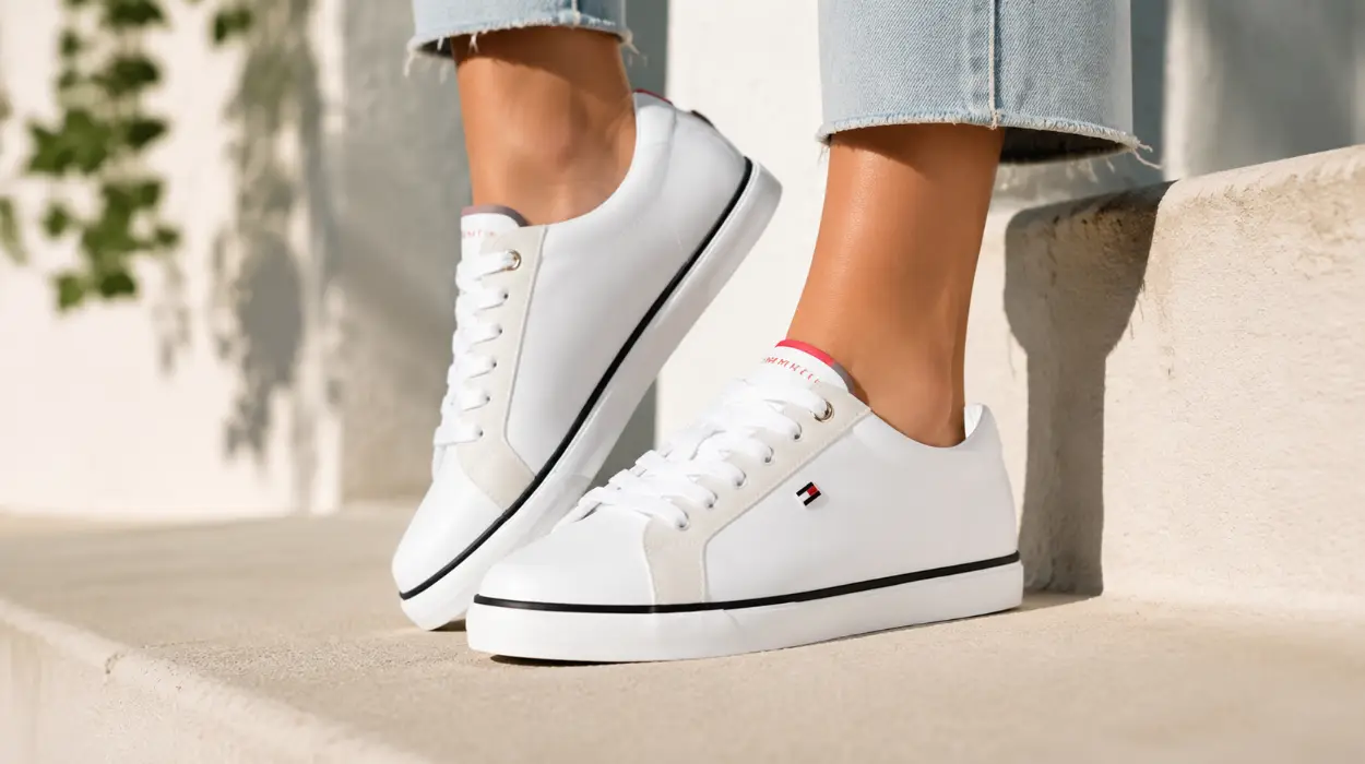 Zapatillas bajas Tommy Hilfiger TH Low Vulc FW0FW09390 para mujer en azul