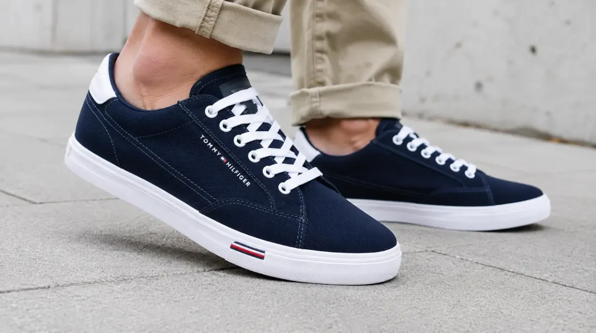 Estilo urbano y perfil bajo: Zapatillas Tommy Hilfiger Vulc Core RWB para hombre