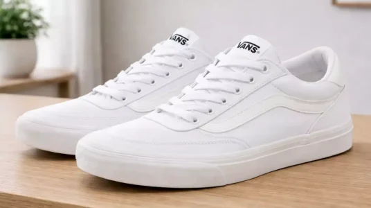 Zapatillas Vans Brooklyn LS de piel blancas para hombre