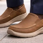 Zapatos Skechers Parson-Oswin Slip-In desert leather para hombre