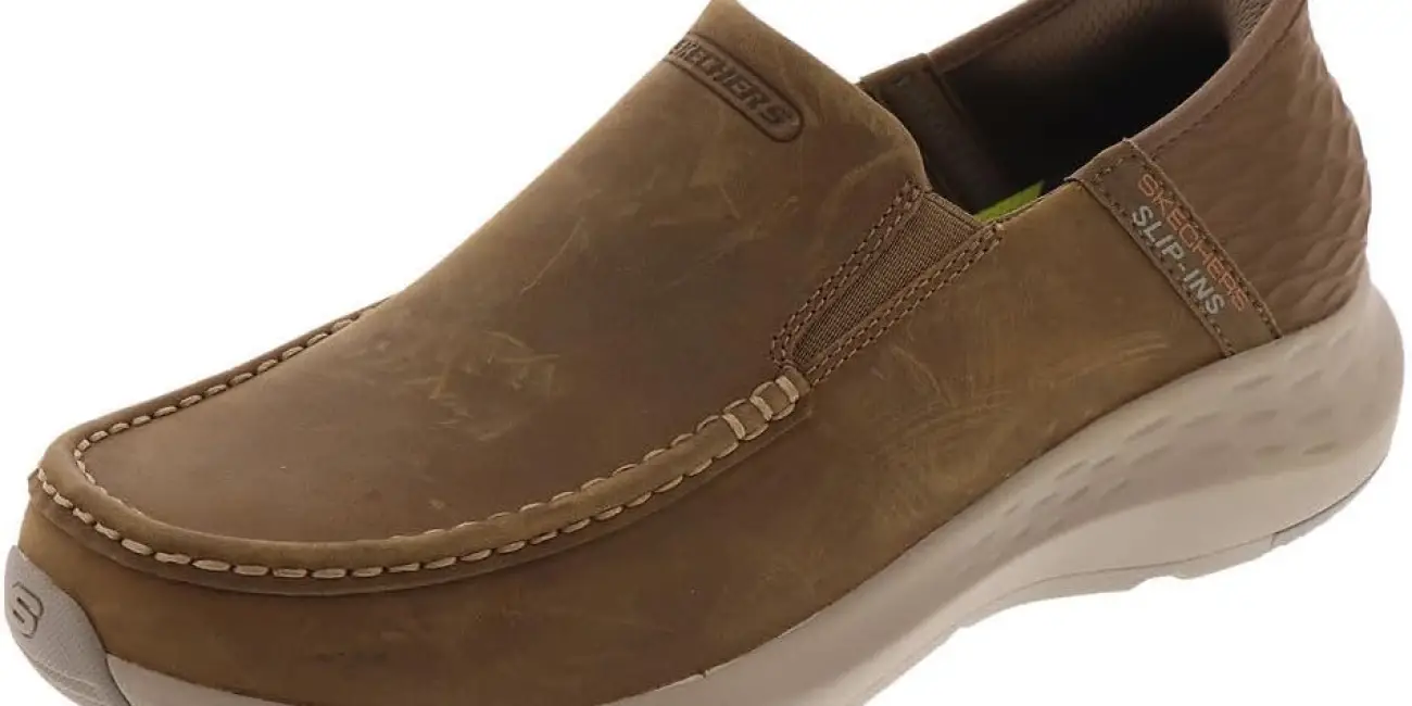 Zapatos Skechers Parson-Oswin Slip-In desert leather para hombre
