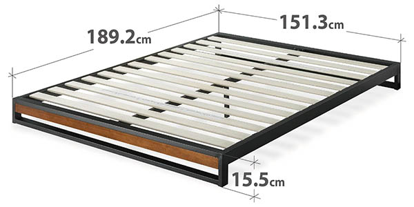 Zinus Suzanne estructura cama bambú oferta