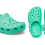 zuecos Crocs Classic Clog T en color verde para niños